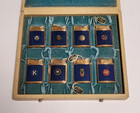 Vintage Evans Banner Salesman Sample Advertising 8 Lighter Set   New  