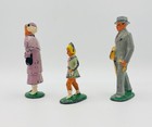 Vintage Barclay Family Of Three Manoil Lot Hollow Cast Metal Figurines