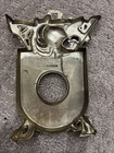 Vintage Cast Metal Medieval Knight Coat Of Arms Shield Wall Plaque 5   x3   