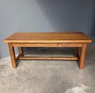 Vintage French Farm Trestle Table dining Table desk With Drawer In Hardwood