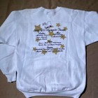 Vintage Usa 1998 Olympics Ice Skating  White Crewneck Sweatshirt