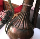 Antique Islamic Arabic Turkish Omani Bedhouin Dallah Copper Brass Coffee Tea Pot