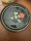 Otagiri Japan Lacquerware Set Of 6 Red Rose Coasters In Matching Box Euc