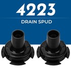 2 Pack 4223 Drain Spud For Aprilaire 500 550 600 Series Humidifier Parts Black