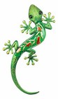Ebros Crawling Green Vibrant Colors Metal Lizard Gecko 3d Wall Decor 18 5 l