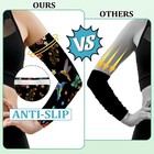 Minxiang Gardening Sleeves For Women Arm One Size  Black Hummingbird
