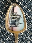 Vintage 800 Silver Enamel Souvenir Spoon Hand-painted Duomo Di Milano