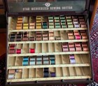 Vintage Star Mercerized Sewing Thread Spool Advertising Display Cabinet