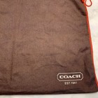 Coach Dust Bag Protective Bag Cover Brown Storage Red Edge Drawstring 15   x 19   