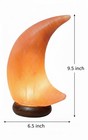 Nb Himalayan Pink Salt Lamp     Moon Shape     Hand-carved Natural Crystal With W   