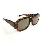 Vintage Donna Karan By Bausch   Lomb Sunglasses K0057 Tortoise With Gray Lenses
