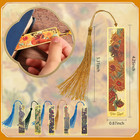 6pcs Metal Bookmarks With Tassel  Van Gogh Oil Painting Theme Vintage Bookmarks 