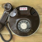 Vintage Telephone 1960s Northern Telecom Rotary Dial Brown
