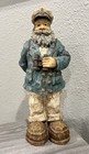 Vintage Folk Art Resin Figure Old Man Nautical Sailor Ship Captain 13   
