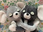Vintage Dakin 1976 Hugging Mice Set Plush Stuffed Animal Read Tlc 