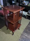 Antique Mahogany Two Tier Plus Top Bookshelf 