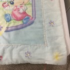 Vtg Disney Baby Crib Blanket Comforter Mickey Minnie Flower Butterfly Ladybug