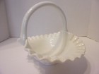 Westmorland Basket Rose Trellis Milk Glass