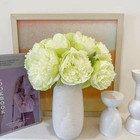 2 Bunches Artificial Peonies  10 Heads Silk Peony Fake Flower Bouquets For Wedd