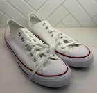 Converse All Star Chuck Taylor Canvas Low Top Size 13 Mens 15 Womens White Shoes