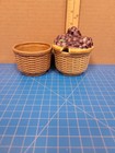 Ceramic Basket Weave Jam Jelly Preserve Jar With Lid Vintage Kitchen Decor
