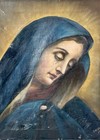 Retablo On Canvas  Oil Portrait Of Jesus Christ 
