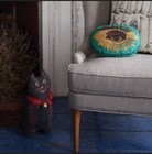 John Derian Target Threshold Halloween Fall Evil Eye Plush Beaded Pillow 12 X 8   