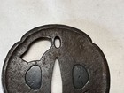 Y5101 Tsuba Iron Sword Guard Japan Samurai Katana Antique Koshirae Edo Vintage
