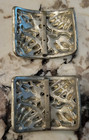 2 Vintage Rhinestone Shoe Buckles Clear Crystals 2  X 2 25  Pair  2 