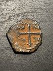 Crusader Kingdom Antioch Ae Bronze Coin Cross Reverse King Tancred Ad 1101-1112