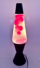 Vtg Lava Lite Lamp 16    Midnight Century Black Base  21 Red Made In 1997  Video