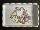 Classic Winnie The Pooh Walt Disney Charpente Ceramic Nursery Tray Rare Vintage