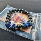 Bracelet Feng Shui Pixiu Obsidian Lucky Wealth Amulet Thai Luangpu Sila Buddha