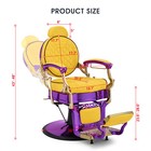 Yellow purple Vintage All Purpose Reclining Barber Chair Hydraulic Beauty Salon