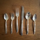 Oneida Ltd Wm A Rogers Brittany Rose Flatware  8 Place Setting Silver Plated 