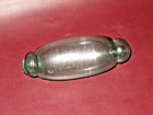 Antique Japanese Aqua Blue 6  Torpedo Shaped Hand-blown Glass Fishing Net Float
