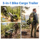 Bike Cargo Trailer 60 Lbs Load Folding 12  Wheels For 22-28  Bikes
