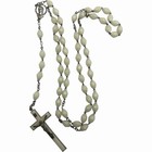 Vintage Glow In The Dark Rosary Italy Luminous Beads Large Crucifix Catholic
