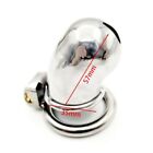 Stainless Steel Male Chastity Cage Device Medium Size Men Metal Lock Belt Cc661
