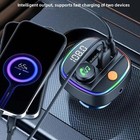 Bluetooth 5 3 Fm Transmitter Car Aux Radio Modulator Mp3 Player Fast Charging