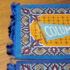 Antique C1910s Cigarette Tobacco Felt Columbia University 4 x7  Fringe Lot Of 2 