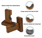 Baseball Bat Display Case  Wall Mount Bat Holder Hanger  Solid Ash Tree Handm   