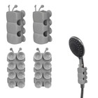4 Pcs Silicone Shower Suction Cup Head Holder   universal Hand Held Shower Head 