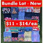 Lot Of 2 To 5 New Men s T-shirts Rock Band Vintage Concert Tour Authentic Tee