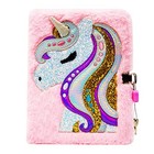 Unicorn Secret Diary With Lock  Journal For Girls Ages 6-8   Pink-unicorn