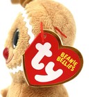 Ty Beanie Bellies Gingerbread Man Cookie Clip Keychain Holiday Beanie Boo Nwt