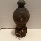 Antique Cast Iron Fence Post Finial Topper With Crack
