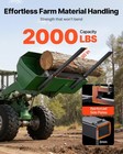 2000lb Clamp On Pallet Forks 43inch Adjustable Stabilizer For Tractor