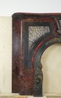 Victorian Slate Faux Marble Fireplace Mantel With Cast Iron Insert