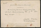 Bzf 1899 Postal Cover  St Paul s Church Invitation  Kandy  Ceylon - Sri Lanka